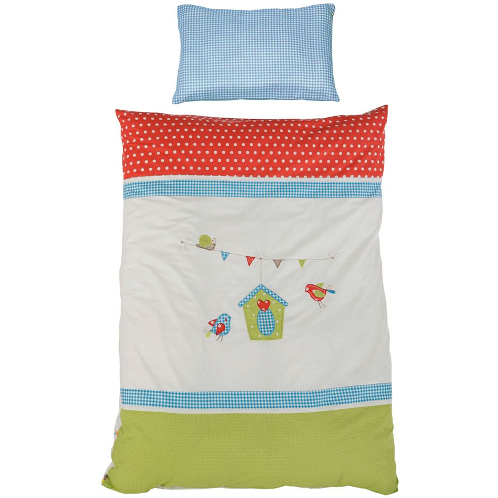 Lot de 2 pièces collection "Woodland" Roba - Taie d´oreiller et housse de couette