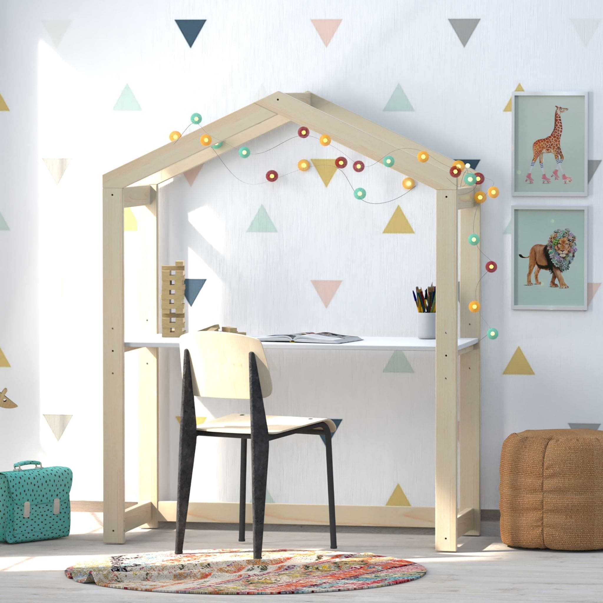 Bureau cabane réglable 3 hauteurs - BU14055