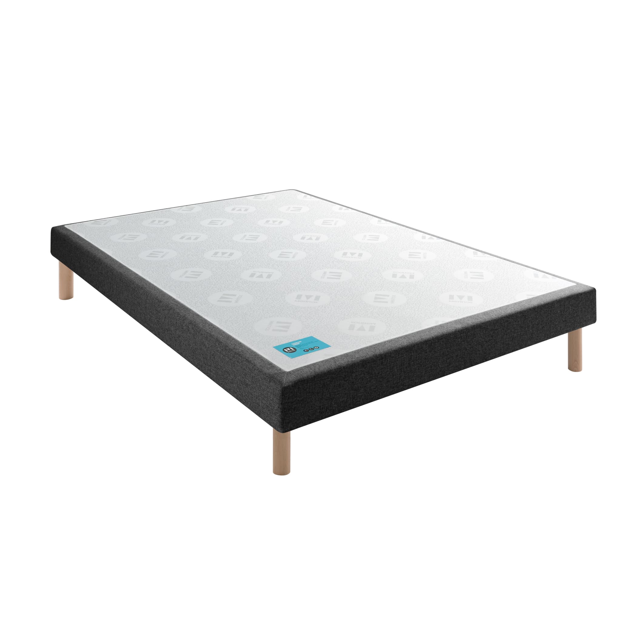 Sommier tapissier Pencil ferme gris anthracite - Merinos