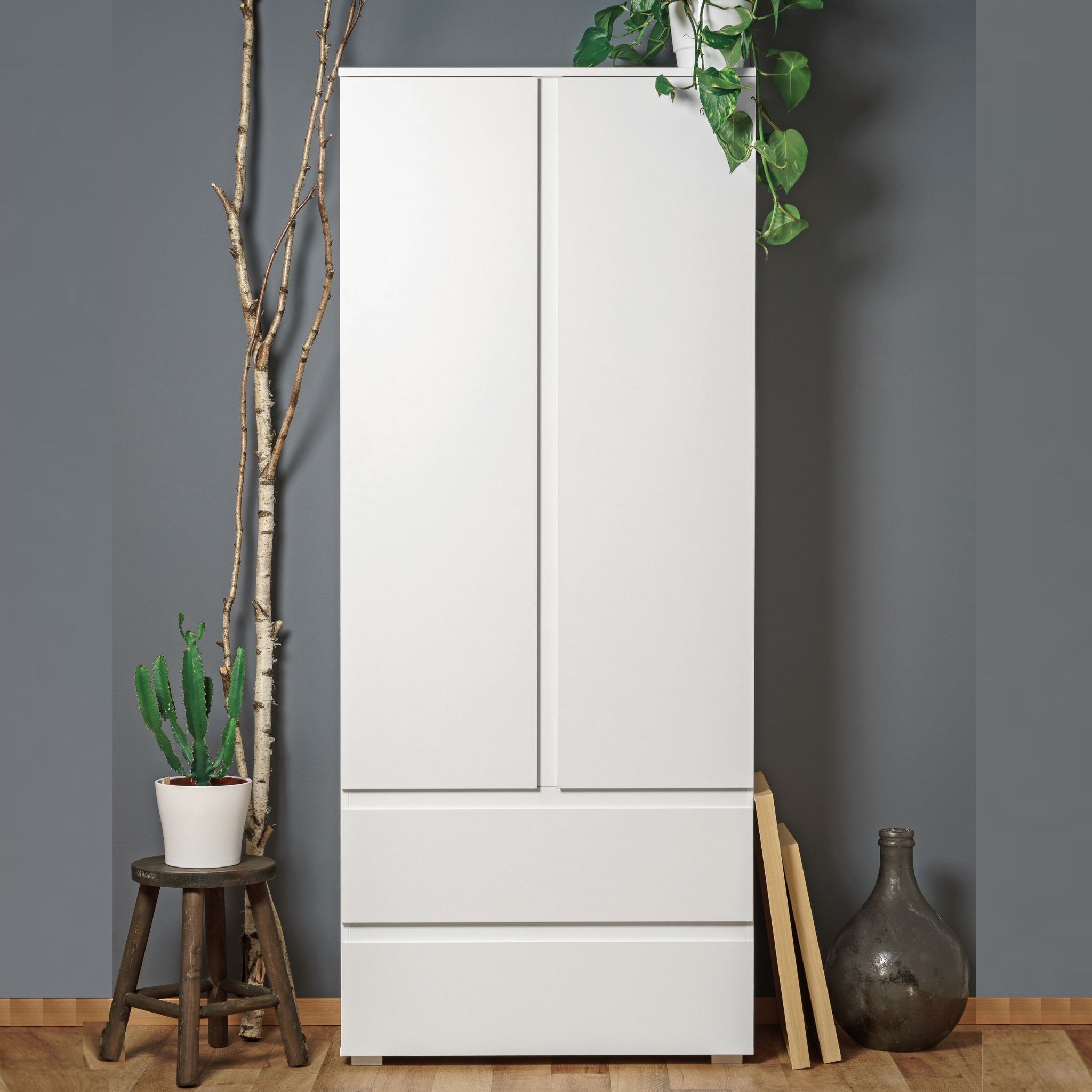 Armoire en bois blanc - AR7057