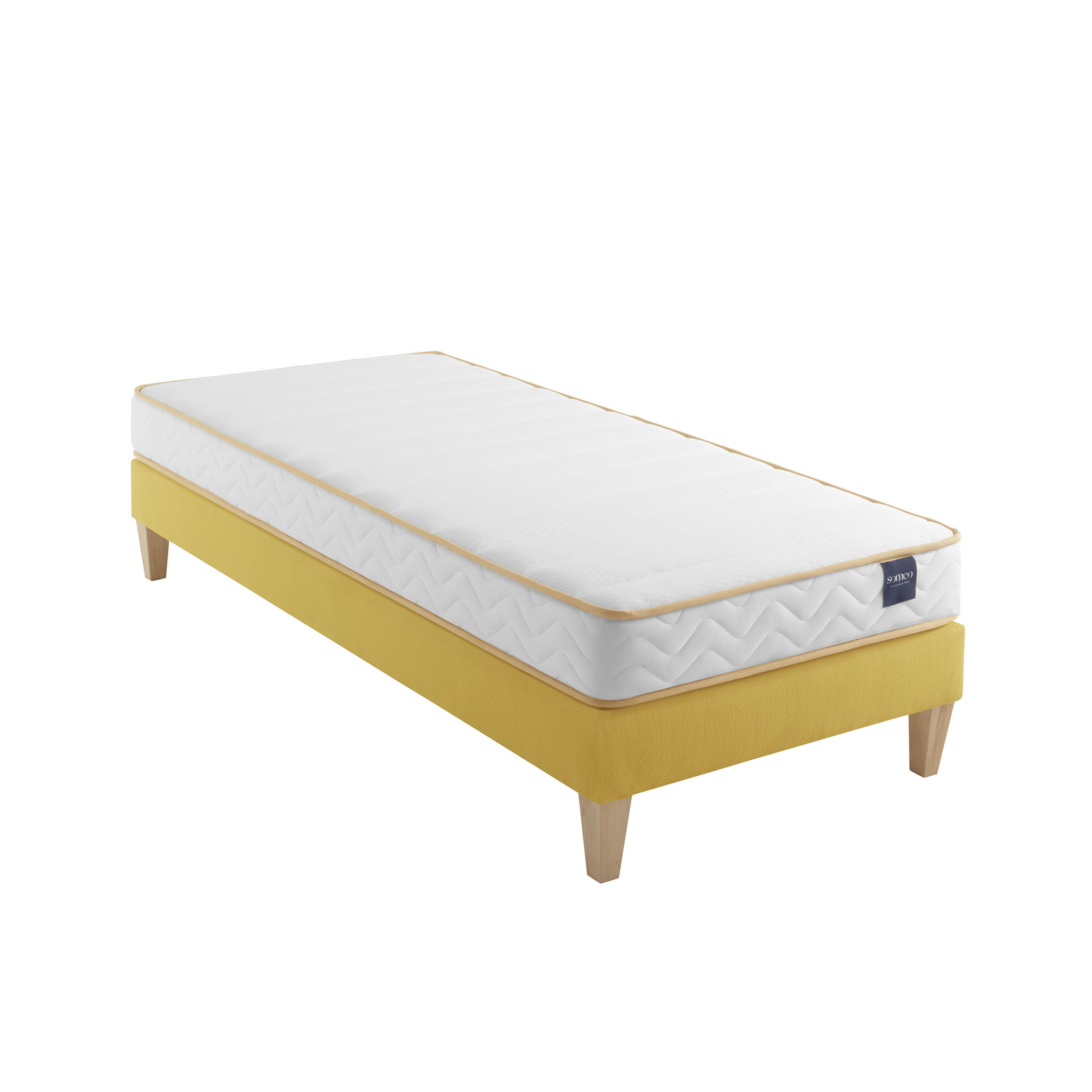 Ensemble matelas mousse, sommier et pieds Aurore 300 - SOMEO