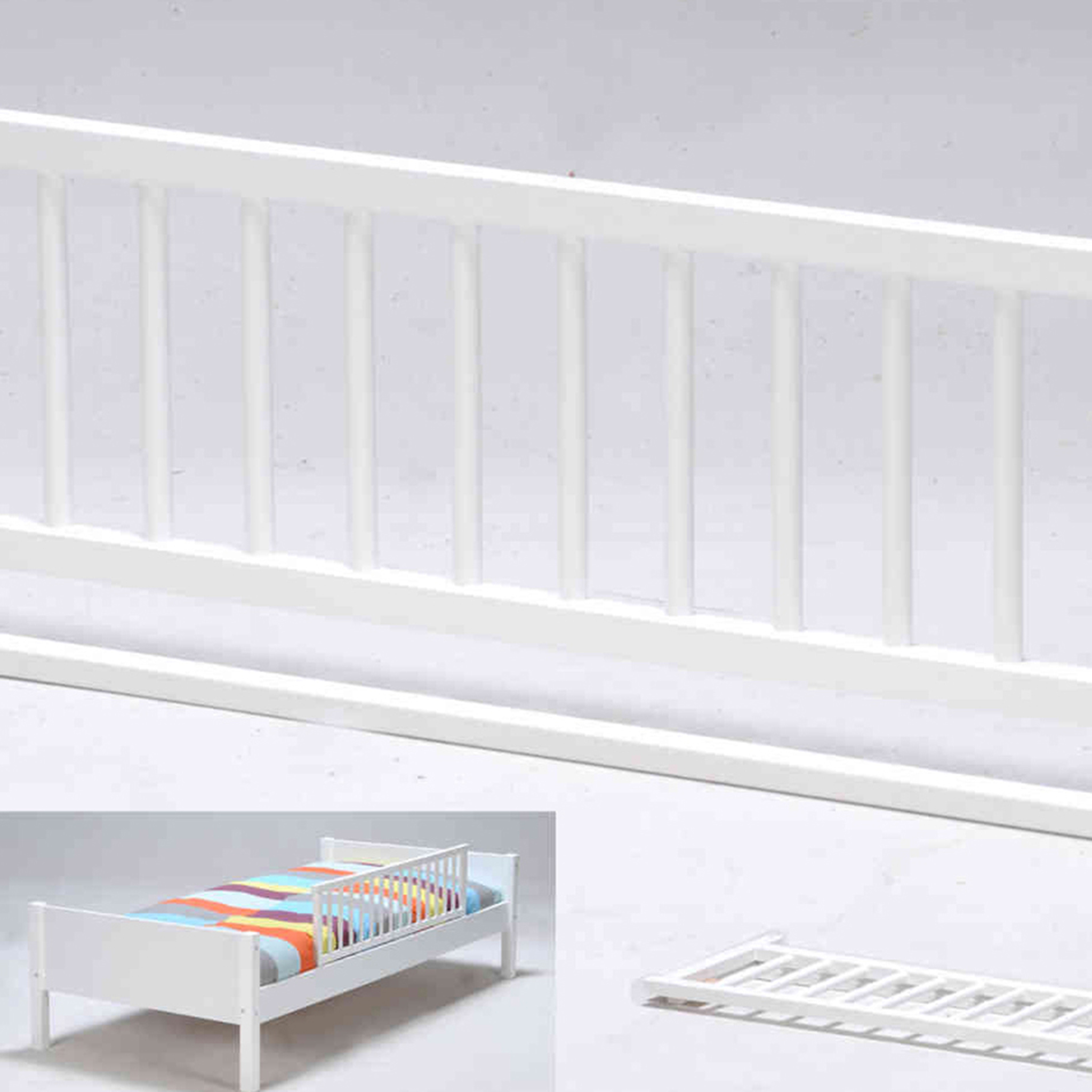 Barrière de lit LIVIA bois Blanc 120 cm BEBE9 REFERENCE, Vente en