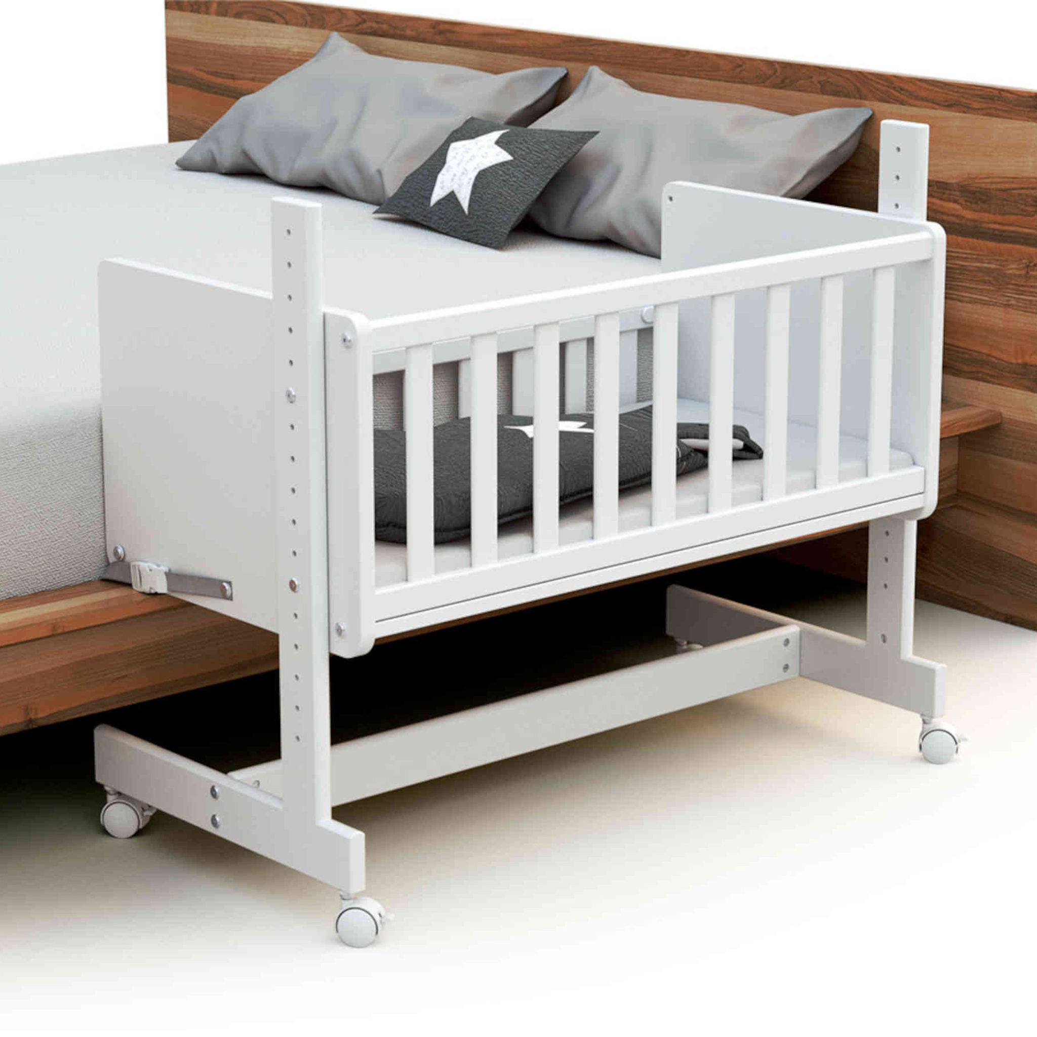 Berceau Cododo Evolutif En Bois Matelas 40x80 Cm