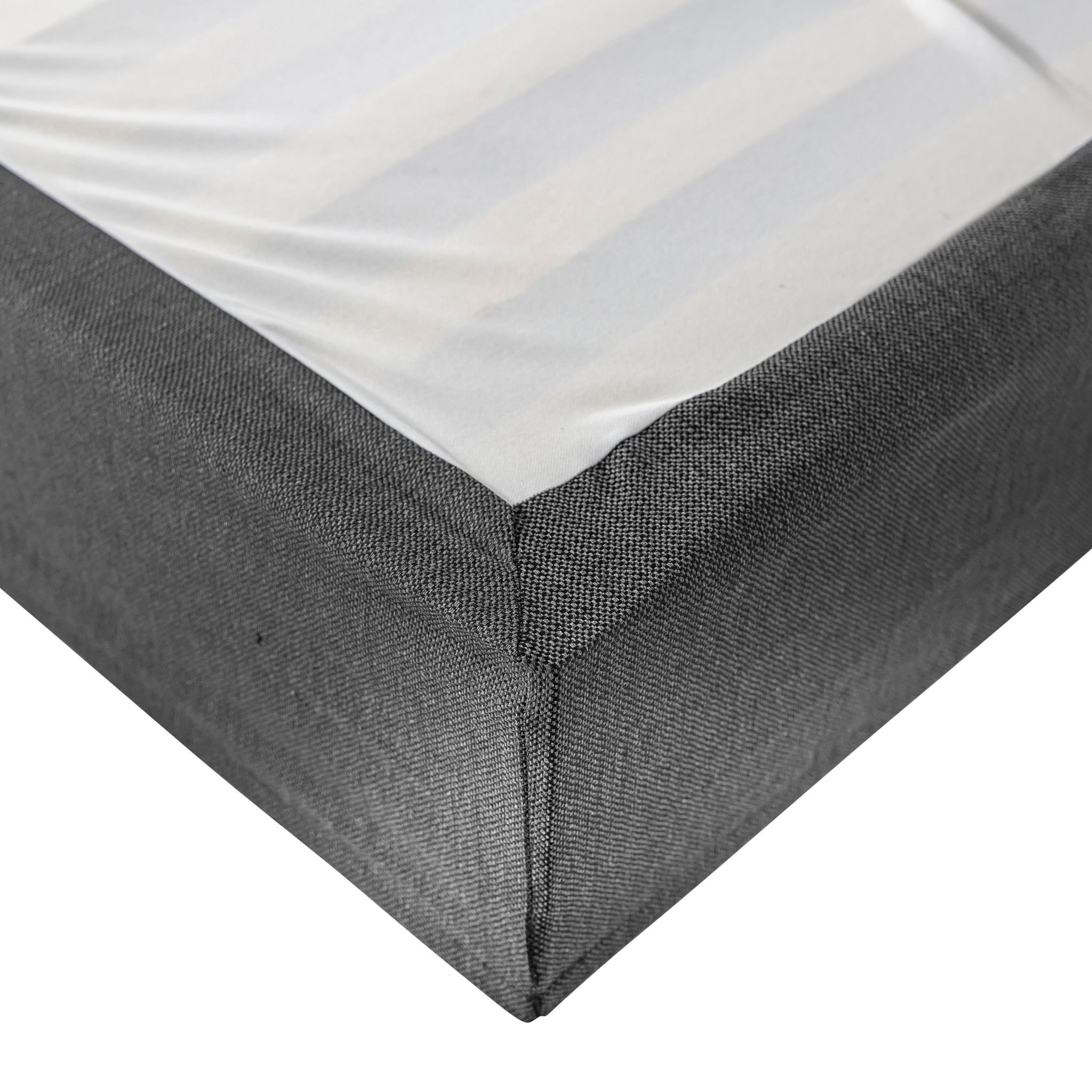 Cache-sommier Anthracite LEAVE - Someo 90x190 cm