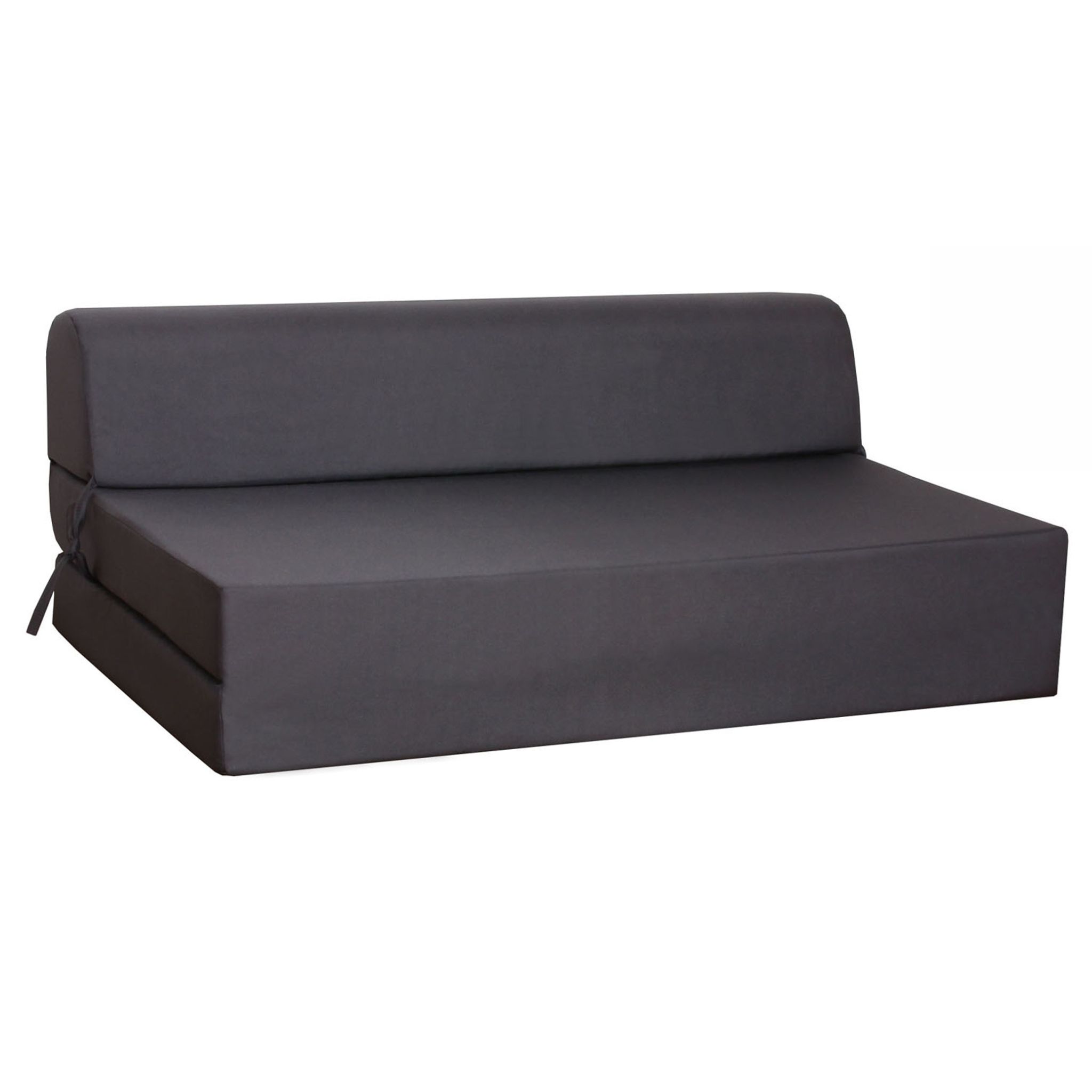 Chauffeuse convertible 2 places en mousse Anthracite - Terre de Nuit