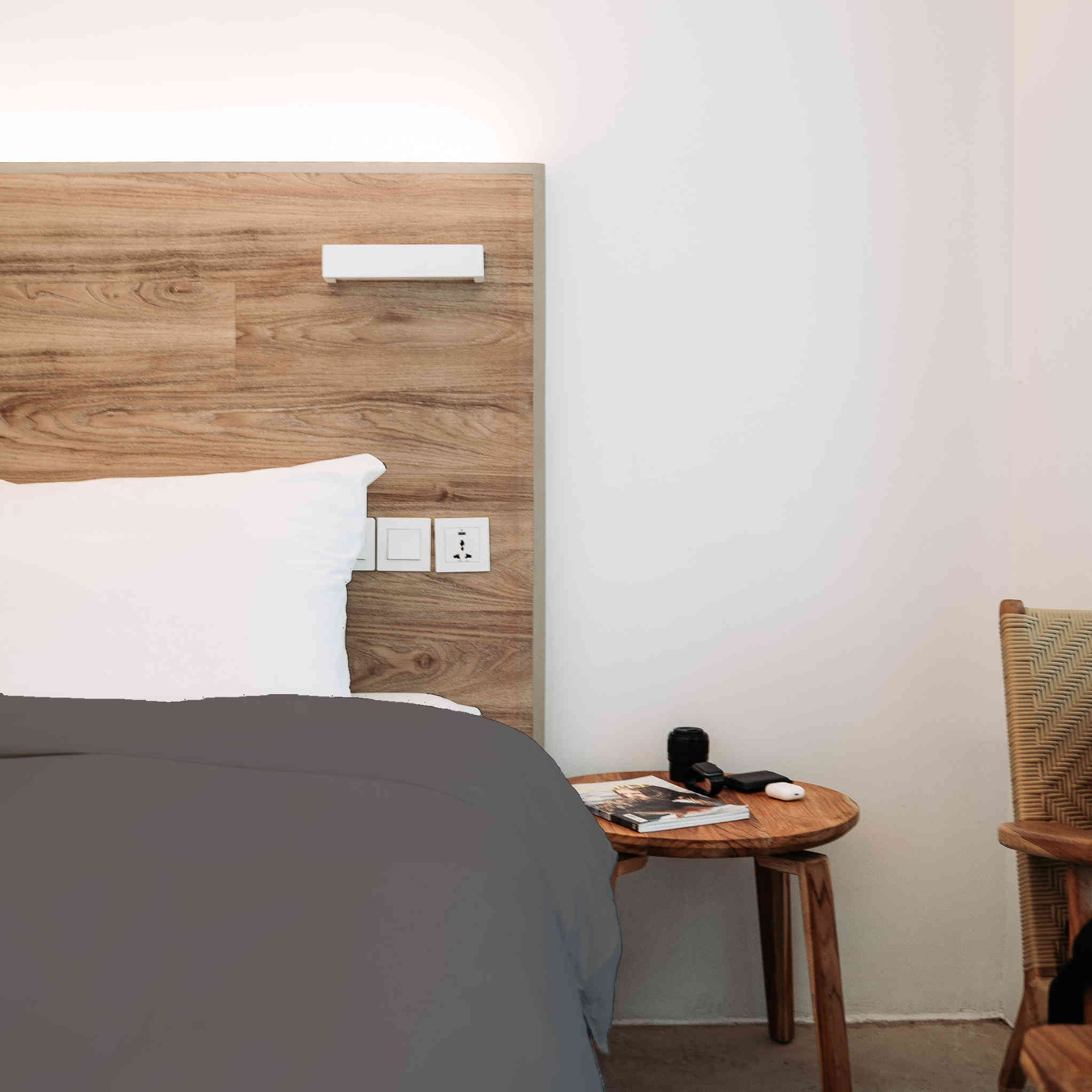 Housse de couette 100% coton taupe 140x200 cm - Tradilinge