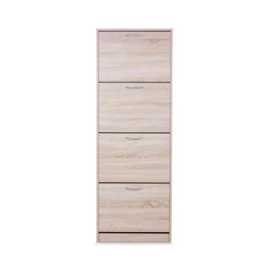 Meuble à chaussures 4 tiroirs en bois imitation chêne - MC7042