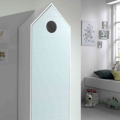 Armoire cabane enfant en bois vert