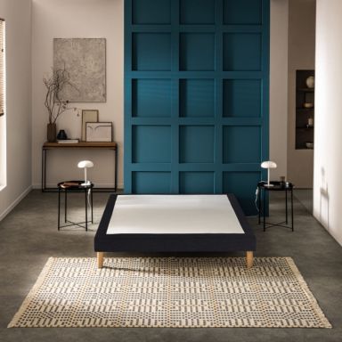 Sommier déco tapissier Mediano gris foncé - Bultex 70x190