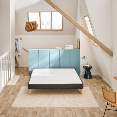 Sommier déco tapissier Vigoroso gris fumé - Bultex 70x190