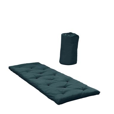 Matelas futon de voyage 1 pers. 70x190 cm bleu marine