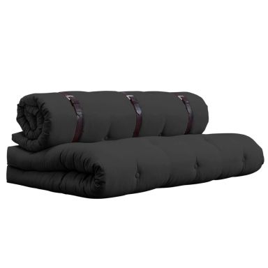 Matelas futon et fauteuil 2 en 1 BUCKLE-UP anthracite