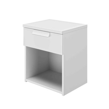 Chevet 1 tiroir en bois blanc - CH5028