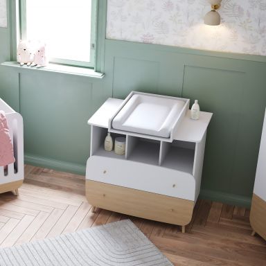Commode à langer en bois LOUISON blanc - LA2020