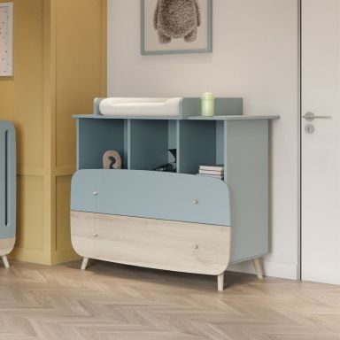 Commode à langer LOUISON bleu - LA2020