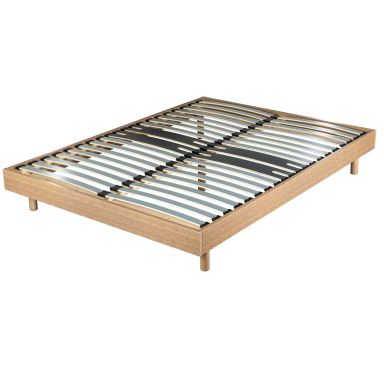 Sommier kit décor chêne zone lombaire renforcée 140x190