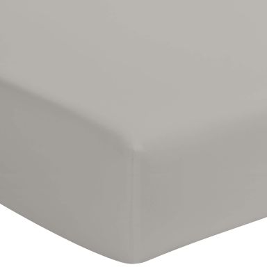 Drap housse gris mastic 100% coton bonnet 40 cm