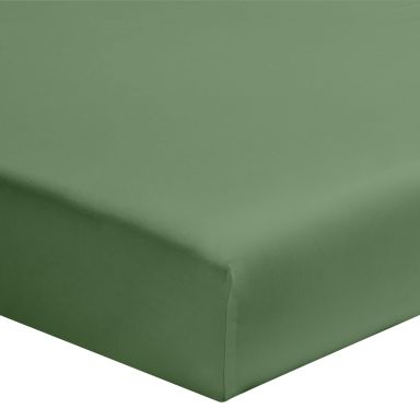 Drap housse bébé vert de gris 100% coton biologique bonnet 15 cm 60x120
