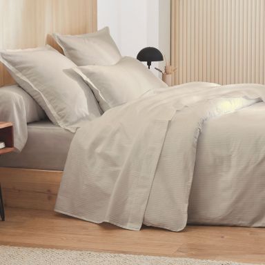 Drap plat Grand Hôtel 180x290 sable Tradilinge