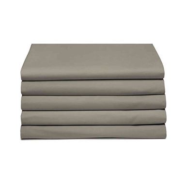 Drap plat bébé coton bio 118x180 taupe