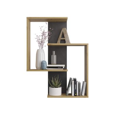 Etagère murale style contemporain en bois - ET13037
