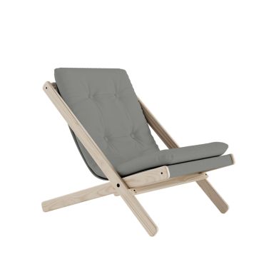 Fauteuil BOOGIE en tissu gris