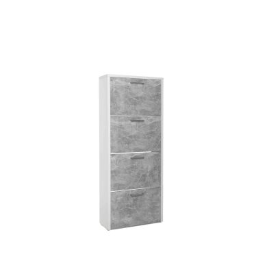 Meuble à chaussures en bois gris - MC7071 fond blanc