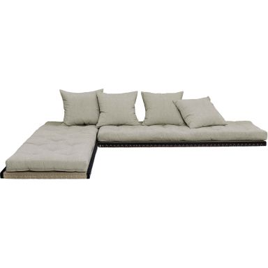 Futon canapé lit 3 places 2x70x200 CHICO lin