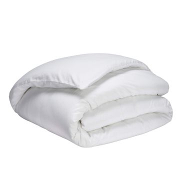 Housse de couette blanc 100% coton biologique 140x200 cm