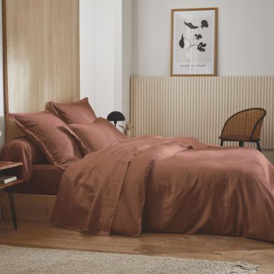 Housse de couette Grand Hôtel cuir 140x200 Tradilinge 