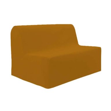 Housse de BZ unie 100% coton jaune 140 cm