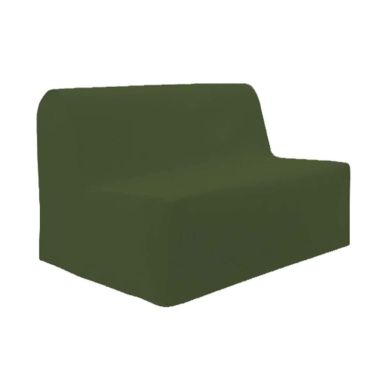 Housse de BZ unie 100% coton vert 140 cm