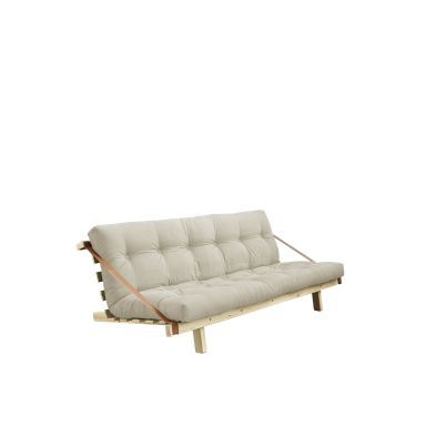Banquette ajustable JUMP en pin massif naturel matelas inclus 130x190