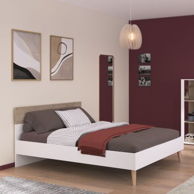 Lit scandinave bicolore 140x190 GABY