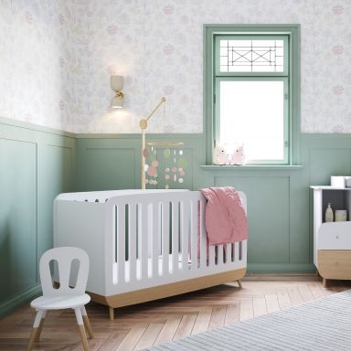 Lit bébé à barreaux en bois 60x120 - LT7086