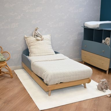 Lit bébé évolutif LOUISON 70x140 bleu - LT7087