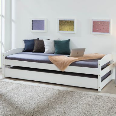 Lit gigogne relevable en bois massif 90x200 - LT12009