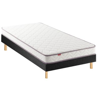 Ensemble Merinos matelas junior mousse Positive Lit, sommier en kit déco et pieds