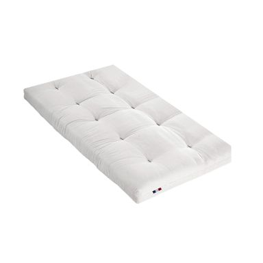 Matelas futon écru coeur en latex 90x190