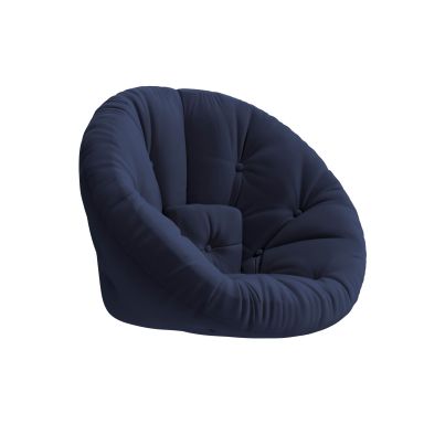 Fauteuil convertible 2 en 1 futon navy 90x180