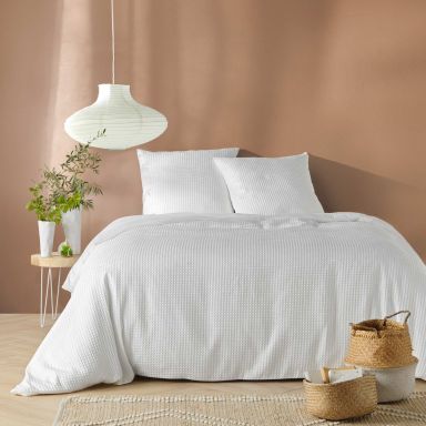Parure de lit microfibre 240x220 Abelia Douceur d'intérieur ambiance