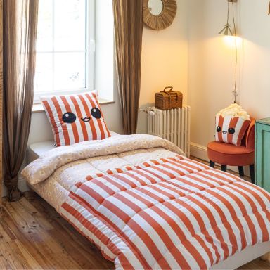 Parure de lit coton imprimé Terre de Nuit Fresh popcorn