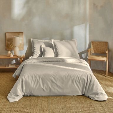 Parure de lit percale unie 