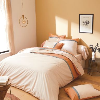Parure de lit Macassar cognac - Tradilinge