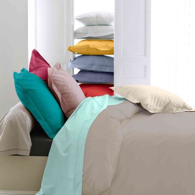 Housse de couette percale lin 140x200 cm - Tradilinge
