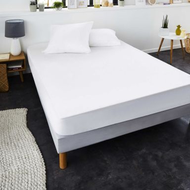 Protège matelas 100% coton anti-rétrécissement absorbant silencieux et respirant 140x190/200