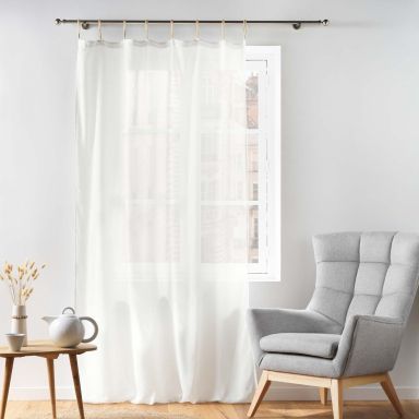 Voilage Belani blanc 140x240 cm
