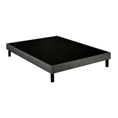 Sommier déco tapissier Unic gris - Epeda