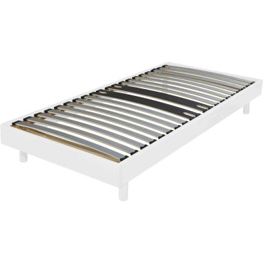 Sommier kit décor blanc zone lombaire renforcée 90x190