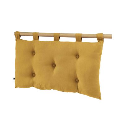 Tête de lit à suspendre double gaze 50x80 cm jaune